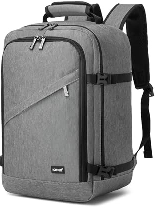 Kono Ryanair Cabin Bags 40x25x20 Underseat Carry on Travel Backpack | Cabin Size Hand Luggage Bag, Water Resistant, Casual Daypack for Easyjet, Carry on Bag for Business Weekend Trip Men Women