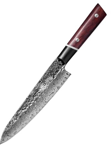 MITSUMOTO SAKARI Cuchillo Chef Japonés Gyuto, 20 cm Cuchillos Cocina