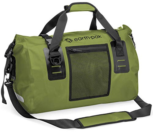 Earth Pak Sac de Sport imperméable - Parfait pour Tout Type de Voyage, léger, 50 L et 70 L, durables matériau Robuste pour Garder Votre équipement en sécurité et en sécurité (Green, 70L)