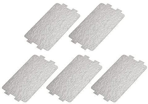 sourcing map Microwave Oven Waveguide Cover Mica Plate Sheet Insulation Board Repairing Kit 4.5 x 2.5 Inch 5pcs