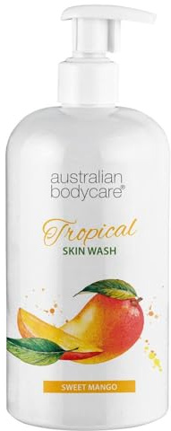 Australian Bodycare Skin Wash Professional 500 ml | Tea Tree Oil + Mango Body Wash for the Skin | Relieves Spots and Pimples, Acne, Body Odor & smelly feet | Effective after shaving and waxing