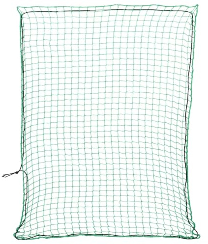 vidaXL Rete per Rimorchio con Corda Elastica Verde 3,5x3 m in PP, rete per carico, copertura rete per rimorchio, copertura per rimorchio