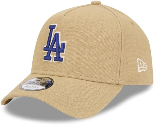 New Era A-Frame Trucker Leinen Cap Los Angeles Dodgers beige