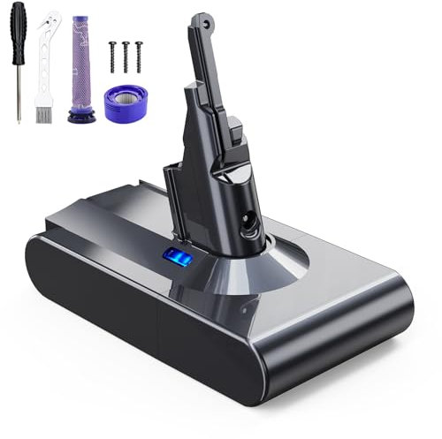 EVARY 8000mAh V8 Ersatzakku für Dyson Akku Kompatibel Absolute Animal Motorhead (V8)