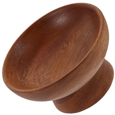 Toyvian Plateau à Bijoux en Bois de Noyer Surélevé 10,6 X 10,6 X 5,7 Cm – Petit Plat Organisateur pour Clés, Bagues et Accessoires – Vide-poche Décoratif pour Bureau, Chambre et Salon