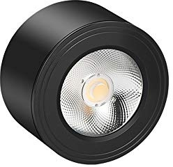 Mini faretto da incasso a superficie da 5 W Lampada da parete durevole portatile alimentata a batteria con interruttore Nessun cablaggio Pratico armadietto Vetrina Apparecchio di illuminazione