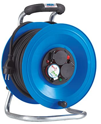 Hedi. Enrollacables Professional con Cable de Goma de Neopreno 25 m. x 3G2,5 (IP44)