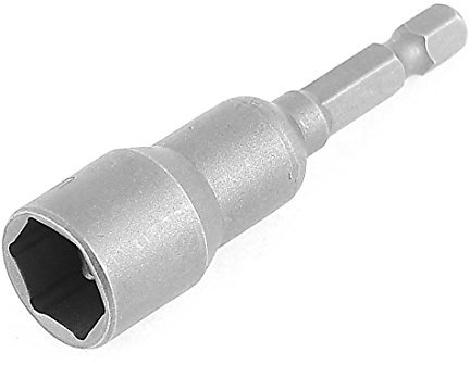 Sourcingmap a16011600ux0891 13 mm Socket Magnetic Nut Driver Setter Adapter Hex Bit - Grey
