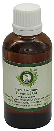 Orégano Aceite Esencial | Origanum vulgare | Carvacrol aceite de orégano | 100% natural puro | Vapor destiló | Grado Terapéutico | Oregano Essential Oil | 100ml | 3.38oz By R V Essential