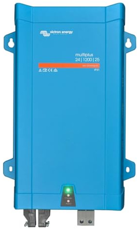 Victron Energy MultiPlus Inverter Charger for 25A Battery, 1200VA 24V 230V | Pure Sine Wave Inverter Charger