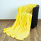 Bestlivings Kuscheldecke Wohndecke Celina, Tagesdecke für Sofa, Couch, Bett - hochwertige Flauschige Decke, 220 x 240 cm - Gelb