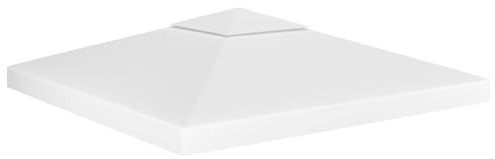 vidaXL Pavillondach 2-Stufig Pavillon Partyzelt Gartenzelt Dachplane Ersatzdach Ersatz Dach Plane Pavillonplane 310g/m² 3x3 m Weiß