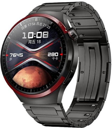 VeveXiao Titan-Armband für Huawei Watch 4 Pro/GT 3 Pro 46mm - Luxuriöse Titanlegierung Metall-Ersatzband, Kompatibel mit GT 2 Pro/GT 2E/Watch 3 Pro/Ultimate