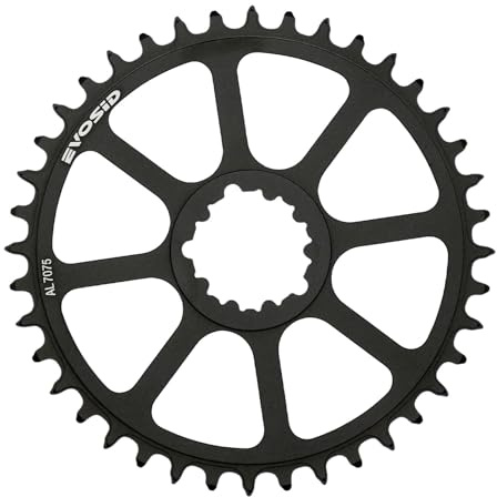 EVOSID Road Bike Chainring 40T 42T 44T 46T 48T 50T Chainwheel Direct Mount Offset 3mm Narrow Wide Chainring, Direct Mount Chainring 8-12 Speed for SRAM GXP Crankset (50T)