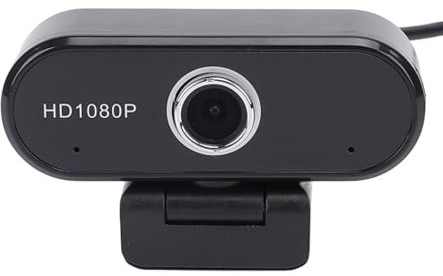 Cámara Web USB Full HD 1080p con Micrófono, Cámara de Computadora, Lente Gran Angular de 120 °, Enchufe y Reproducción, Rotación de 360 ​​°, Reducción de Ruido, Conferencia de