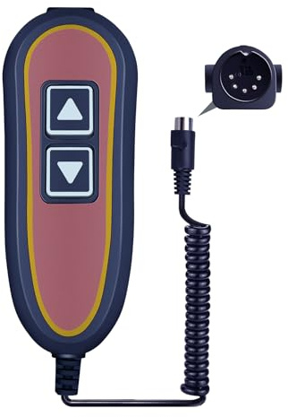 GOUYESHO Télécommande de rechange Golden Burl Zk1200-hc 2 boutons 5 broches pour chaise de levage Power Recline