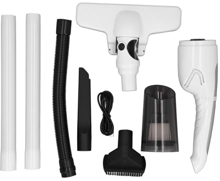 Segrehy Aspirateur à Main Puissant Aspiration 12 000 Pa, Rechargeable par USB, sans Fil, avec Brosse de Sol rotative pour la Maison, Le canapé, Le Nettoyage de Voiture, ABS léger 44 oz