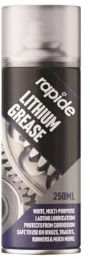 RIZZIIZ Multi-Purpose Lithium Grease Spray, Aerosol Lubricant for Hinges, Bearings, Chains & Tracks, Anti-Rust, Reduces Friction & Wear, Smooth & Long-Lasting Protection, 250ML (1 PCS)