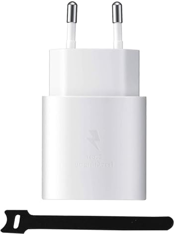 25 W USB-C-snabbladdare för Samsung Galaxy A57 A56 A55 A54 A53 A52 A51 A36 A35 A34 A17 A16 A15 A05, S26, S25, S24, S23, S22, S21, S20 FE, Z Fold/Flip 7 6 5 4 och surfplattor - USB-C-strömförsörjning