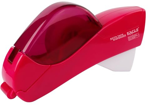 Eagle Automatische Tape Dispenser und Tape Gun. KOSTENLOSE 1/5,1 cm (12 mm) und 3/10,2 cm (19 mm). Ideal für Taping Geschenke, Pakete, Fotoalben und Umschläge rose