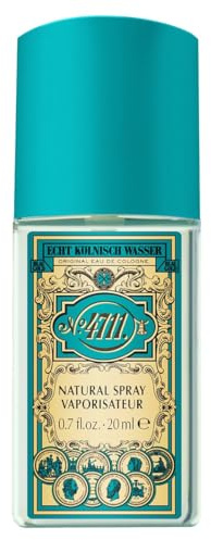 4711 Agua de colonia auténtica | Eau de Colonia 20 ml aroma clásico – fragancia característica que aporta puro refrescante – Unisex – beneficioso para el cuerpo, mente y alma | Natural Spray