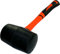 AERZETIX - C46070 - Marteau/Massette/Maillet Tête en Caoutchouc Noir - TPR Manche/Poignée Orange - 365mm 900gr - Outil pour Céramique/Carrelage - Carreleur/Menuisier/Ébéniste/Vitrier