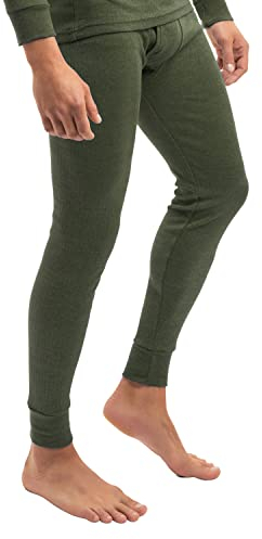 MT Herren Ski- und Thermounterhose Thermo Light Lange warme Unterwäsche - Olive XL