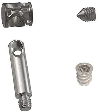 KIT 50 Pezzi - Ferramenta Completa per Giunzione Assemblaggio Montaggio Mobili - Barilotto 16MM + Grano M10 + Tirante + Bussola (Tirante 30mm)