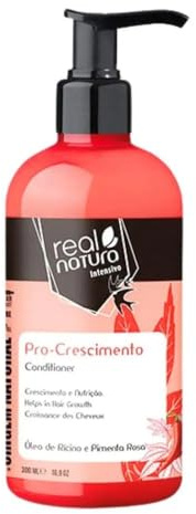 Real Natura - Acondicionador Sin Sal Pro-Crecimiento - 300ml - Estimula el Crecimiento y Fortalece el Cabello