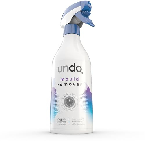 Undo Mould Remover Spray (500 ml) | Fast-Acting Active Powerful Cleaner for Black Mould, Mildew & Stains on Tiles, Walls, Ceilings, Bathroom, Kitchen