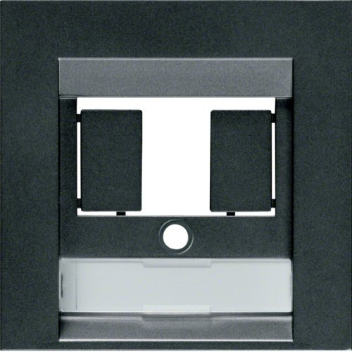 Hager WYA507 Tae antracit – utlopp (56,5 mm, 7 mm, 56,5 mm)