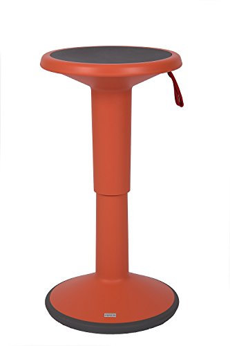Interstuhl Mehrzweck-Hocker UPis1 - für Das dynamische Sitzen Arbeitshocker (lachsorange)