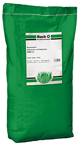 HACK Rasensamen 10 kg Gebrauchsrasen Spielrasen RSM 2.3 Grasamen Qualitätsamen