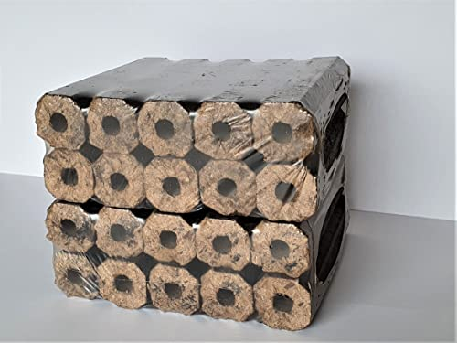 Open Fire Log Fuel High Energy Ultra Dry Eco Wood Fuel 2 x 10 kg Pack