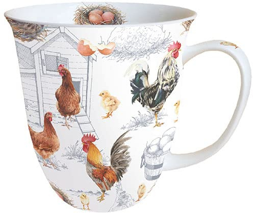 Ambiente Porslinsmugg – Mugg ca 0,4 L Kyckling