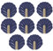YLWX Badezimmer, Küche, Abriebfeste, Nicht Perforierte Klebehaken, Muschelhaken, Stark Haftende, Hochbelastbare Haken Hinter Der Tür, Selbstklebend Haken (Color : Blau, Size : 8 pcs)