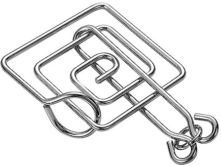 Rompecabezas de alambre - Rompecabezas flexible de 8 piezas - Juguete de truco de magia de anillo chino, juego de enclavamiento de desbloqueo para Favor de fiesta, desafío para niños y adultos Kasmole