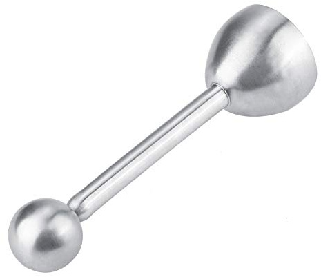 Äggskärare, rostfritt stål äggtoppare för mjuka hårdkokta ägg, anti-, diskmaskinssäker, eliminera rörig matlagning, med design, för anka gåsägg