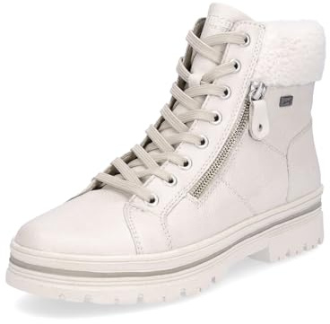 Remonte Bottes à lacets pour femme D2U74 - Blanc - Taille 39 EU, Blanc., 39 EU