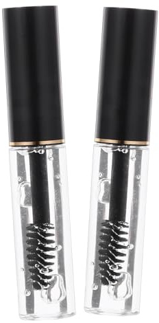 HONMEET 2 piezas Gel Fijador de Cejas Transparente Pack Resistente al Agua Fijador Líquido para Cejas Maquillaje Natural y Duradero para Mujeres