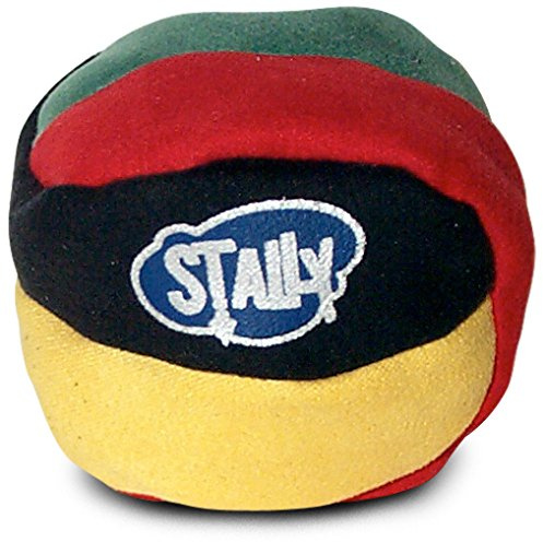World Footbag Stally Footbag, Black/Green/Red/Yellow