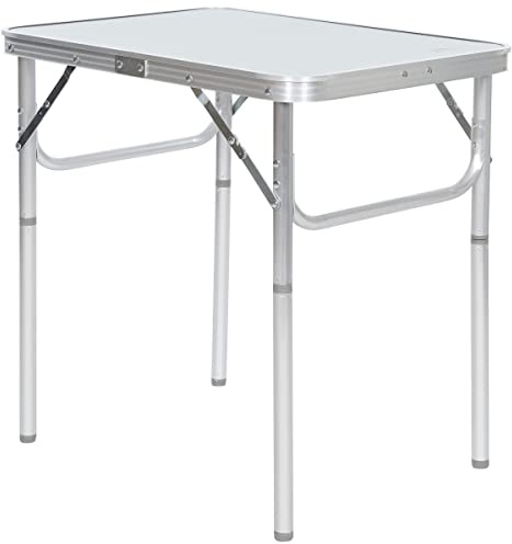 Trespass Trestles Aluminium Portable Folding Camping Table Adjustable Height
