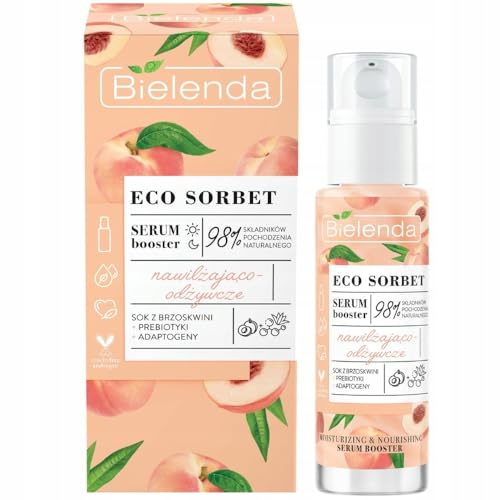 Bielenda - ECO SORBET - Moisturizing and nourishing face booster serum - Peach - 30 ml