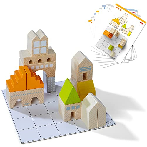 HABA 306313 - Juego de Composición - Arquitectura Lógica, Bloques de construcción de Madera. Más 5 años