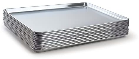 Bakn Sheet Pans BAKSP2618 Full Size 19 Gauge 18 x 26 Wire in Rim Aluminum Sheet Pan