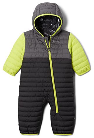 Columbia Powder Lite Reversible Bunting, Mono De Nieve para Junior Unisex, Shark/City Grey/Radiation, Talla 12/18