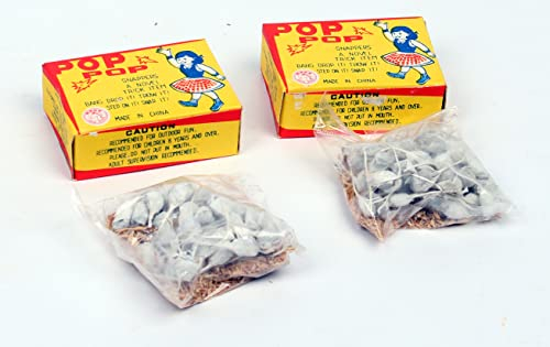 vama Knallerbsen Knallteufel Silvester Feuerwerk für Kinder und Jugendliche Pop Pop Poppop Snaper Retro Horse Brand (1000 Stück)