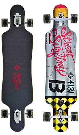 Streetsurfing Longboard Drop Through Freeride 39'' 4131