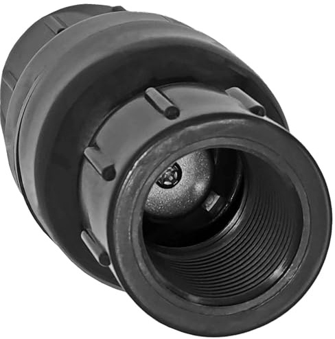MegaHaustechnik Fußventil 3/4 Zoll IG x IG DN20 Innengewinde Innendurchmesser 24mm aus Kunststoff PP für Saugschlauch Pumpenschlauch Ansaugschlauch Schlauchanschlußstück