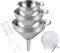 Gucass 7 Stk Edelstahl Trichter Set, Klein Trichter Küche mit Griff, Marmeladentrichter mit Siebfilter, Einfülltrichter zum Übertragen Gewürzen Flüssigkeiten Pulver Konfitüre, 5.7/11/13cm